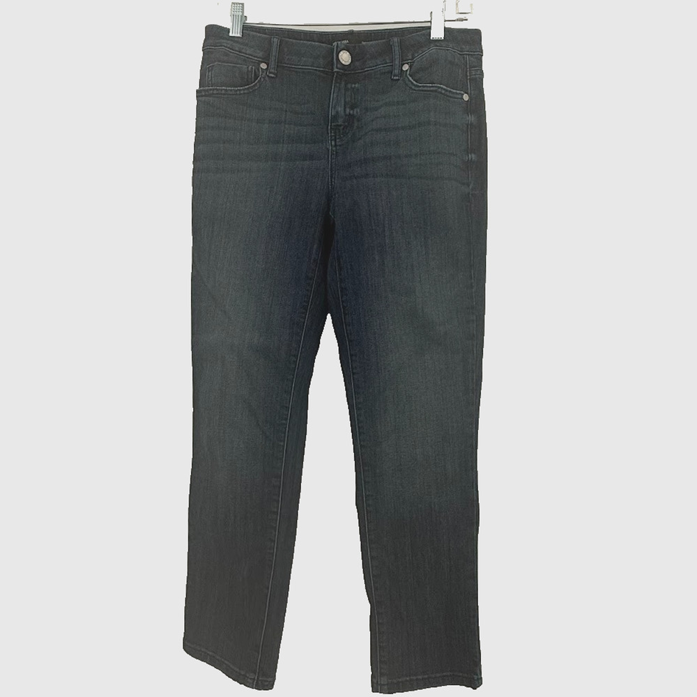 Simply Vera Vera Wang Capri Jeans Womens Size 6 Dark Wash Stretch Denim Mid Rise